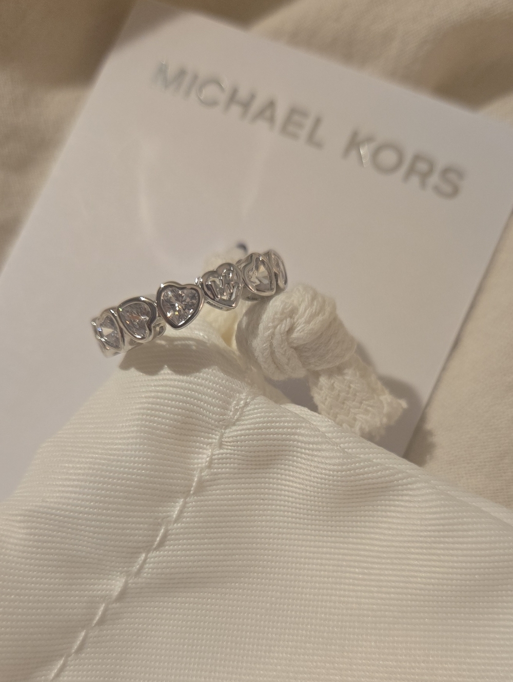 Michael Kors Heart Ring Size 8